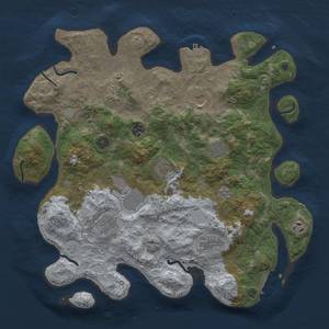 Thumbnail Rust Map: Procedural Map, Size: 4000, Seed: 2037593602, 18 Monuments