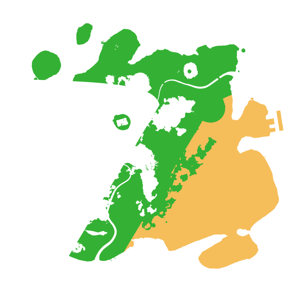 Biome Rust Map: Procedural Map, Size: 3000, Seed: 19500