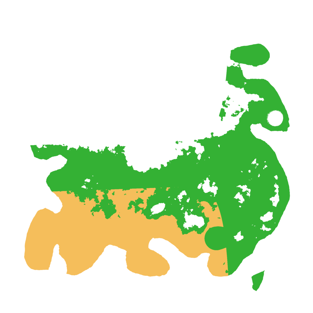 Biome Rust Map: Barren, Size: 3500, Seed: 692123