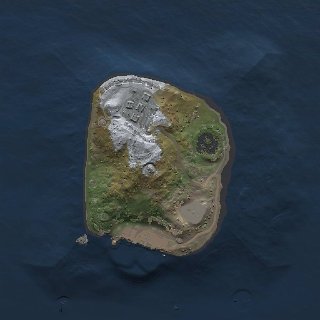Rust Map: Procedural Map, Size: 1500, Seed: 4862, 5 Monuments