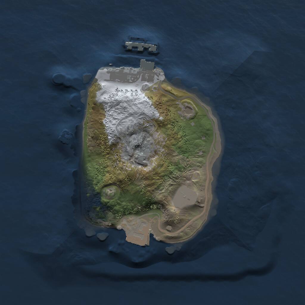 Rust Map: Procedural Map, Size: 1500, Seed: 4862, 2 Monuments