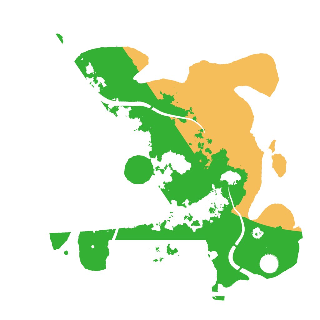 Biome Rust Map: Procedural Map, Size: 3000, Seed: 541279986
