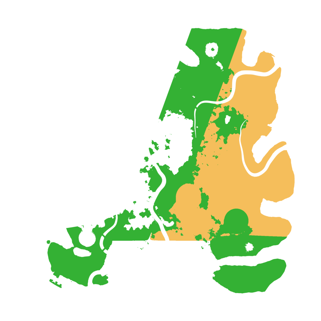 Biome Rust Map: Procedural Map, Size: 3500, Seed: 1349842323