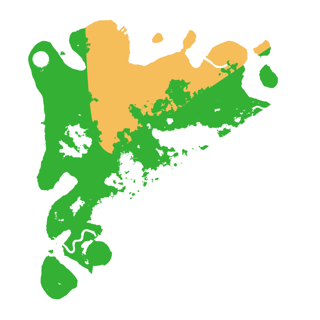 Biome Rust Map: Procedural Map, Size: 3500, Seed: 13867