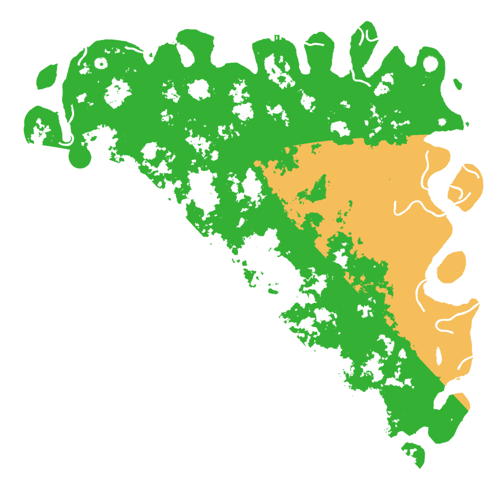 Biome Rust Map: Procedural Map, Size: 6000, Seed: 13536