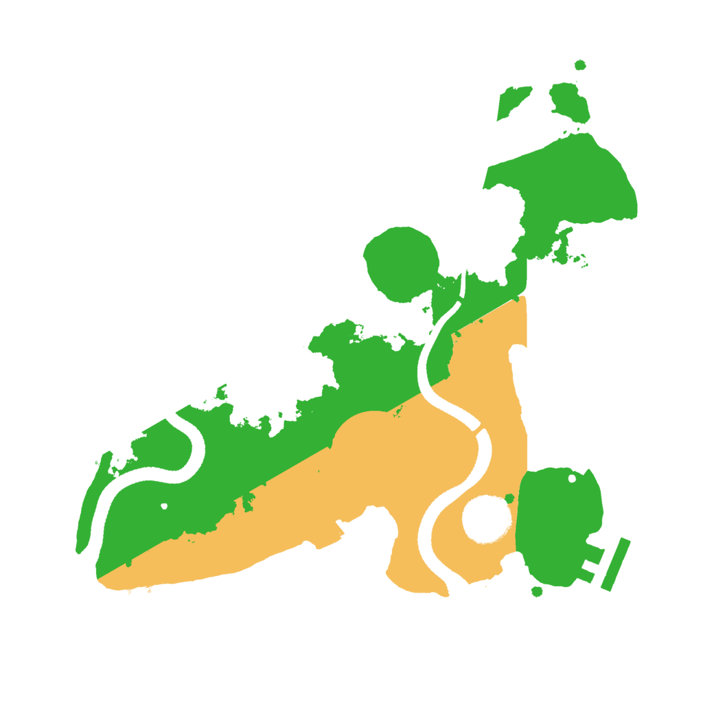 Biome Rust Map: Procedural Map, Size: 2600, Seed: 39288