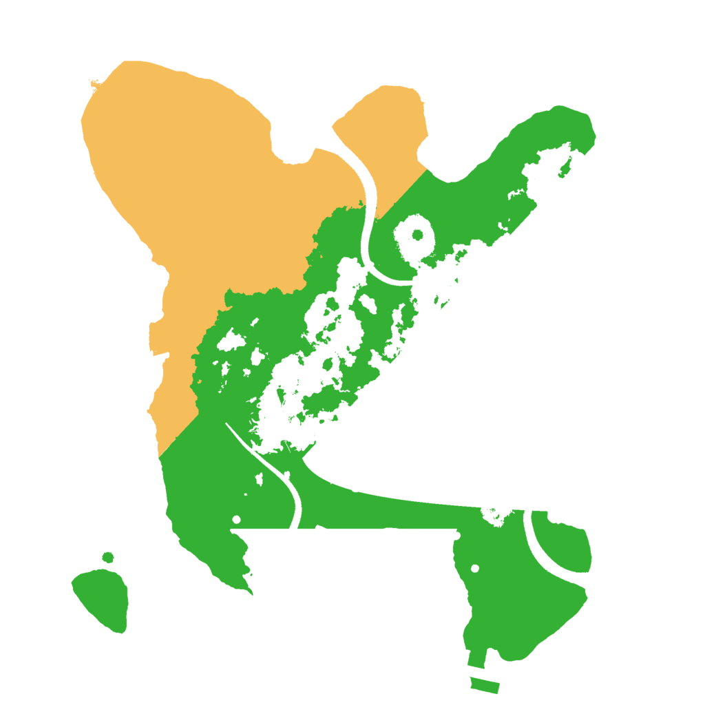 Biome Rust Map: Procedural Map, Size: 2500, Seed: 1358743080