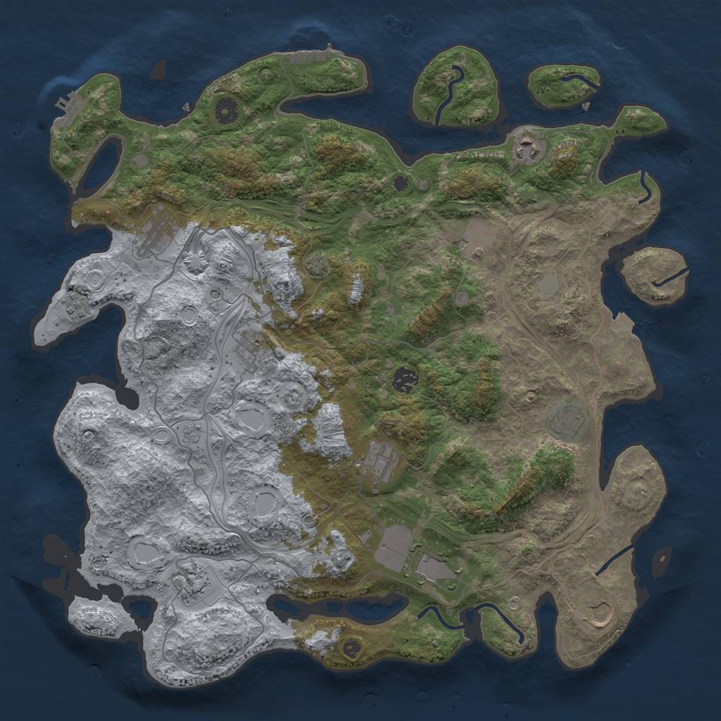 Rust Map: Procedural Map, Size: 4250, Seed: 1771202522, 19 Monuments