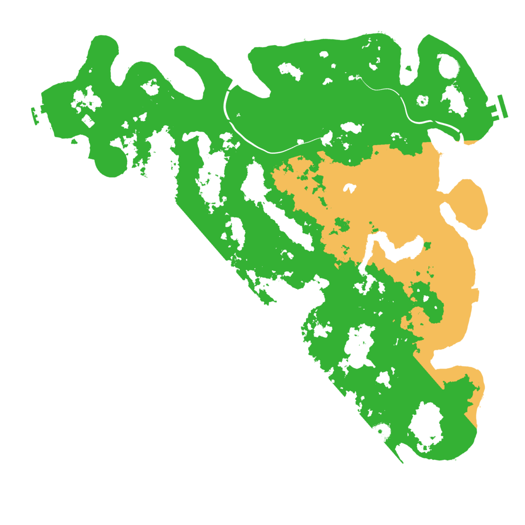 Biome Rust Map: Procedural Map, Size: 4500, Seed: 257395593