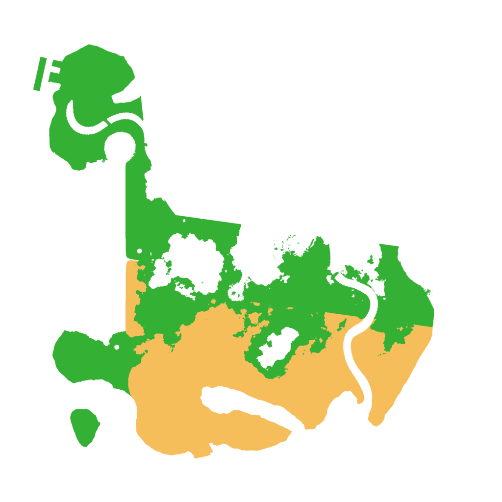 Biome Rust Map: Procedural Map, Size: 3000, Seed: 84271243