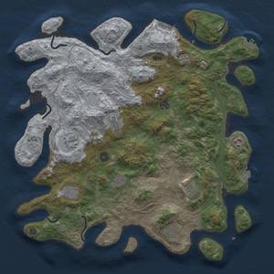 Thumbnail Rust Map: Procedural Map, Size: 4250, Seed: 274437045, 17 Monuments