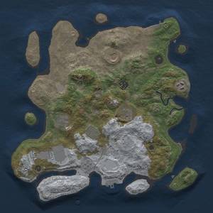 Thumbnail Rust Map: Procedural Map, Size: 3500, Seed: 154068283, 16 Monuments