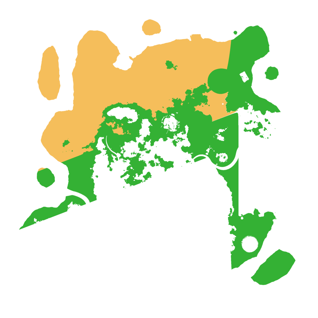 Biome Rust Map: Procedural Map, Size: 3500, Seed: 154068283