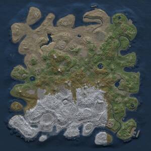 Thumbnail Rust Map: Procedural Map, Size: 4250, Seed: 60103, 16 Monuments