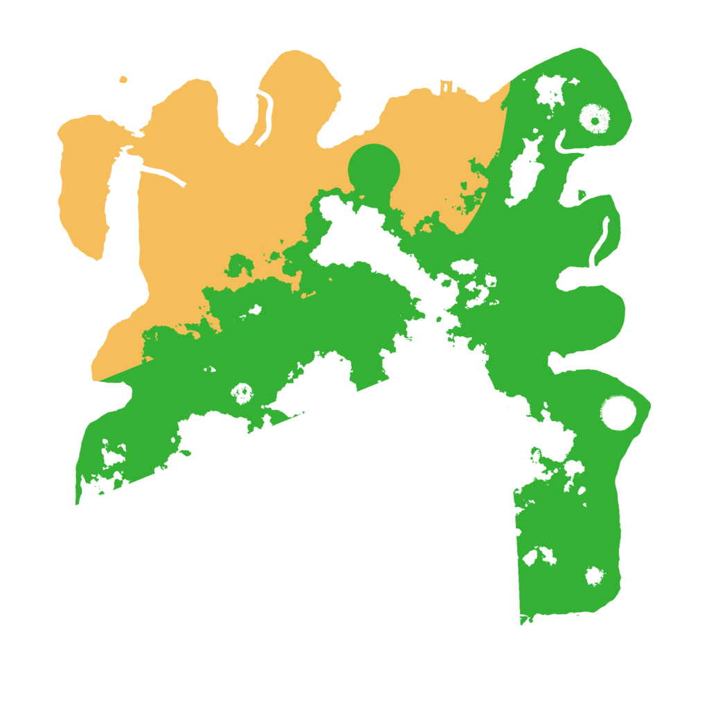 Biome Rust Map: Procedural Map, Size: 3600, Seed: 68825981