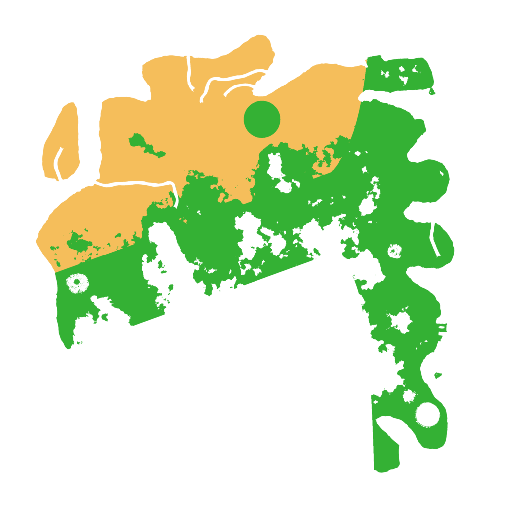 Biome Rust Map: Procedural Map, Size: 3650, Seed: 78074623