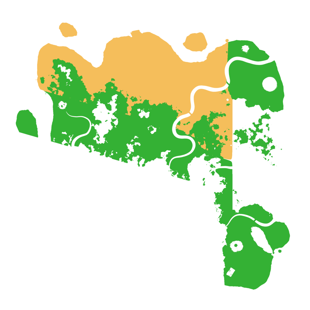 Biome Rust Map: Procedural Map, Size: 3888, Seed: 2147483647