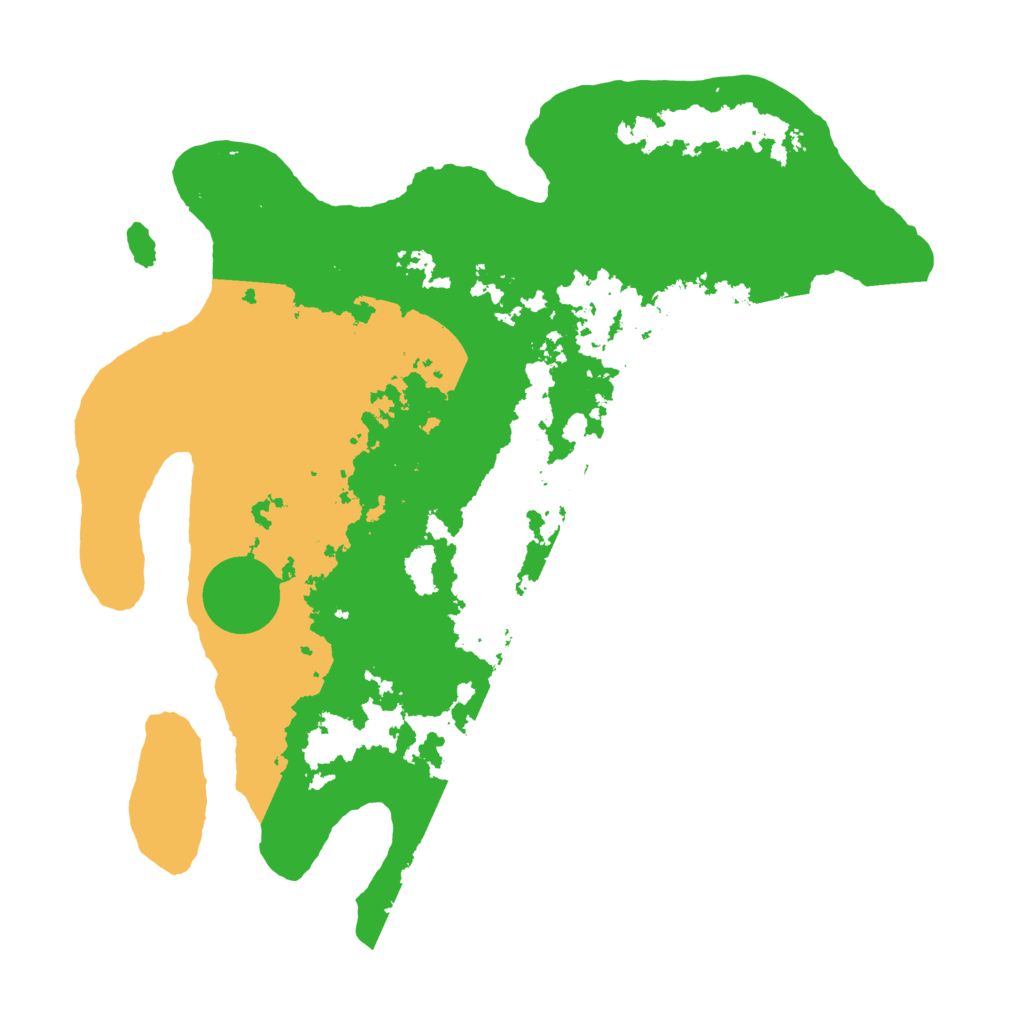 Biome Rust Map: Barren, Size: 3500, Seed: 421935817