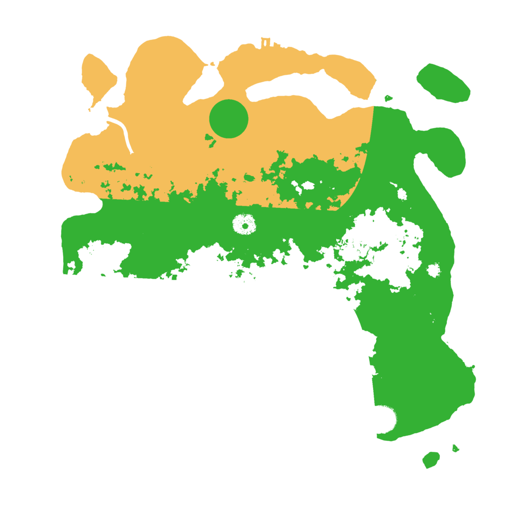 Biome Rust Map: Procedural Map, Size: 3500, Seed: 656445345