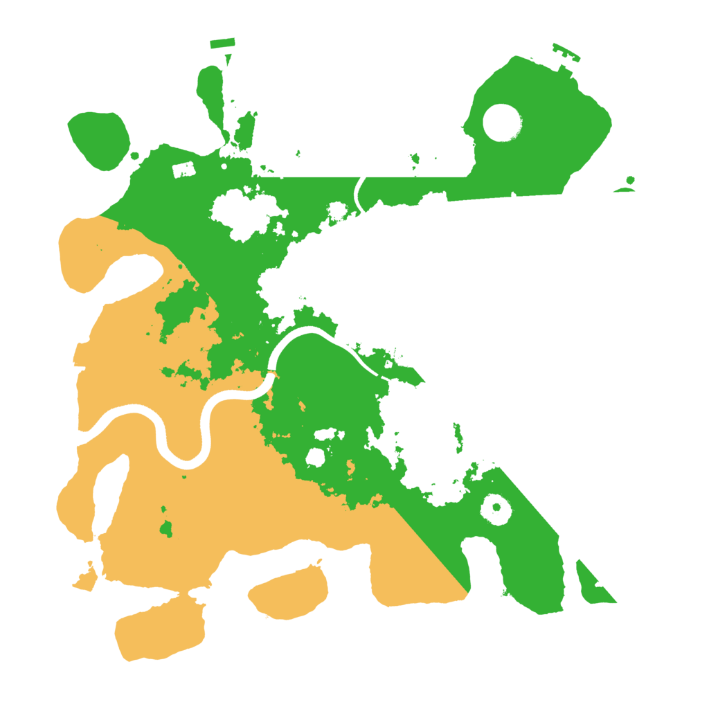 Biome Rust Map: Procedural Map, Size: 3500, Seed: 545275726