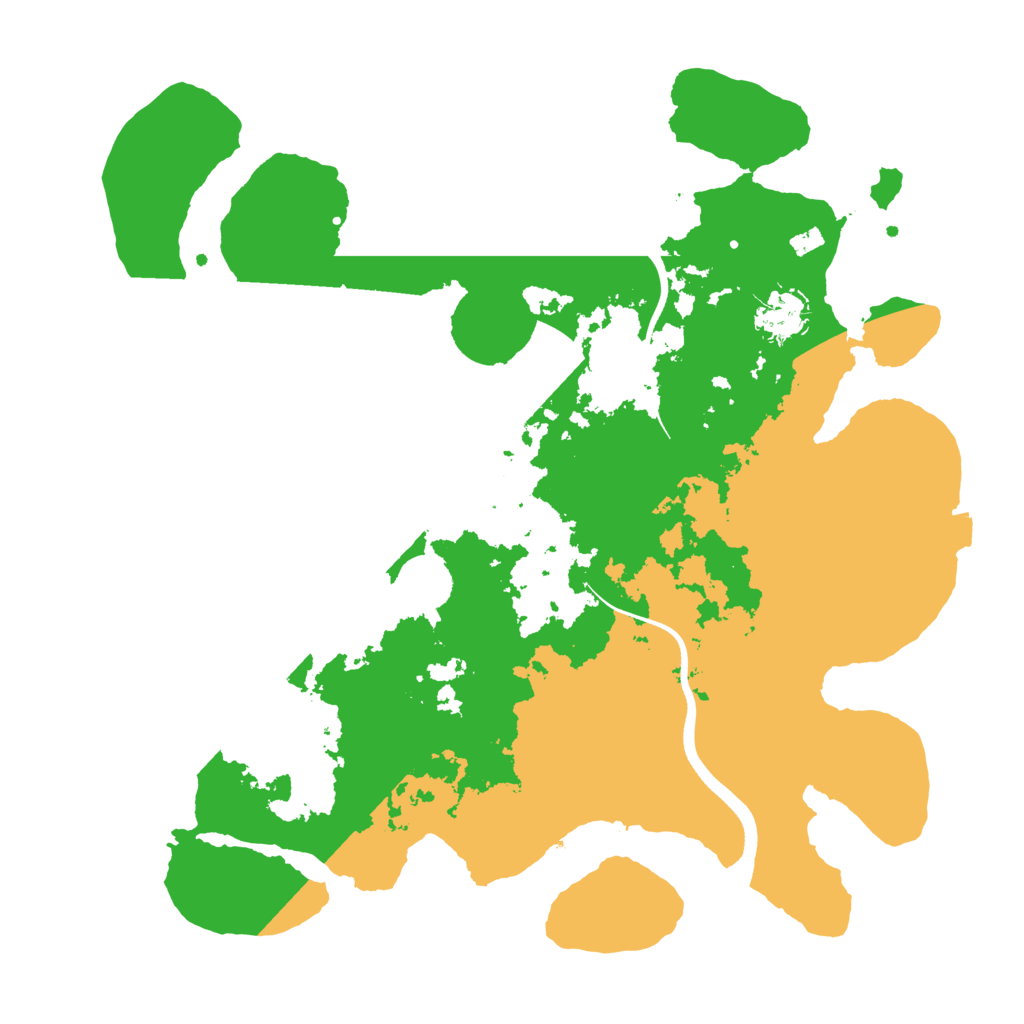 Biome Rust Map: Procedural Map, Size: 3500, Seed: 658123