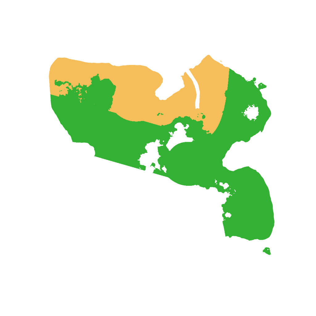 Biome Rust Map: Procedural Map, Size: 2000, Seed: 1086088852