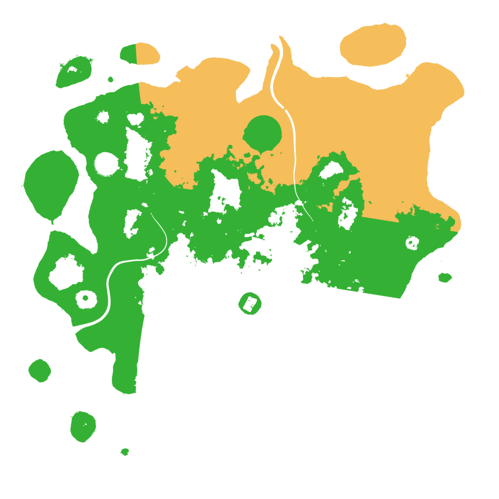 Biome Rust Map: Procedural Map, Size: 3700, Seed: 775991094