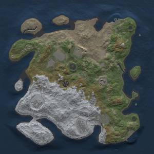 Thumbnail Rust Map: Procedural Map, Size: 3500, Seed: 853704437, 16 Monuments