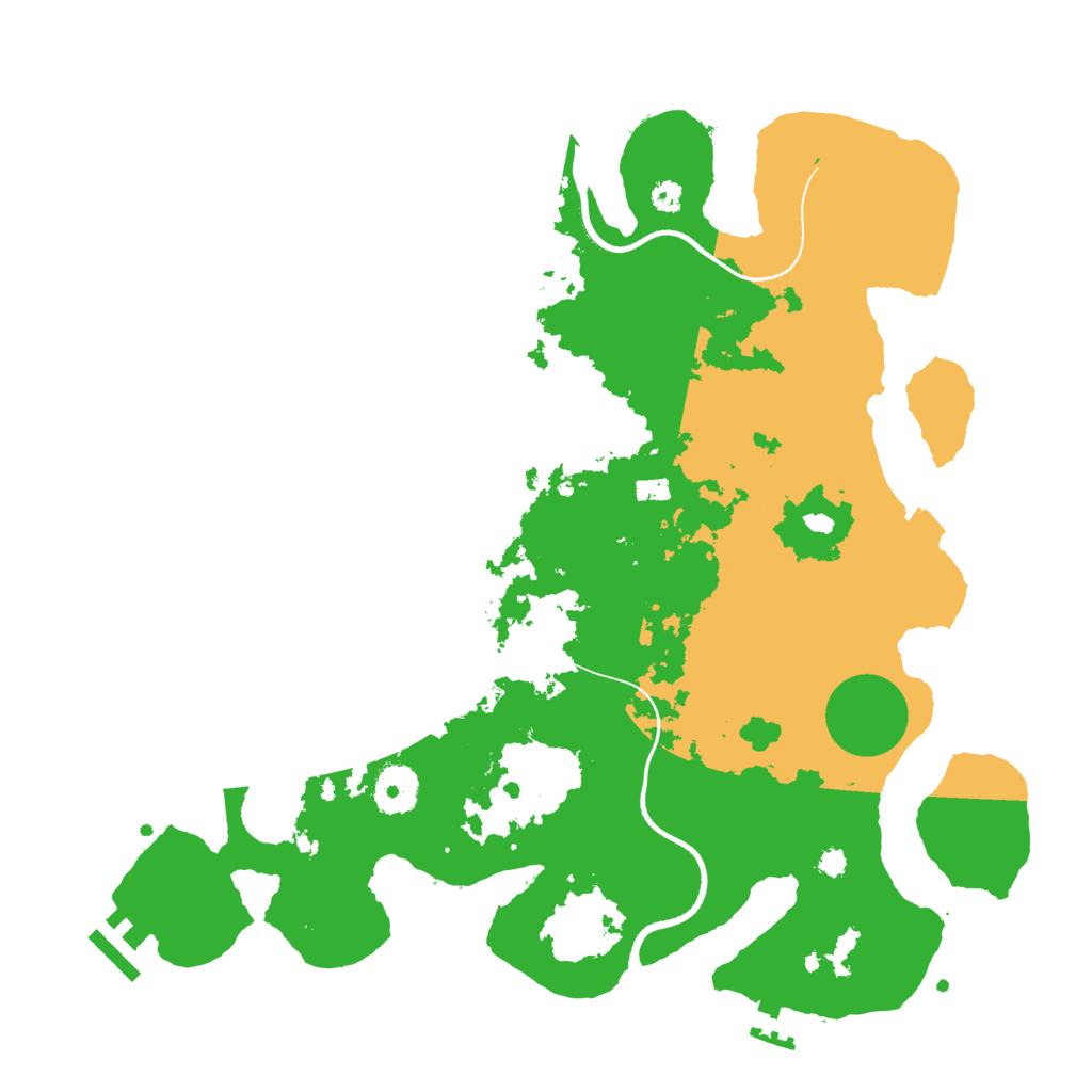Biome Rust Map: Procedural Map, Size: 3500, Seed: 869518526