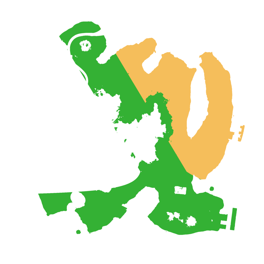 Biome Rust Map: Procedural Map, Size: 2400, Seed: 1110080623