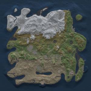 Thumbnail Rust Map: Procedural Map, Size: 3800, Seed: 59732945, 18 Monuments