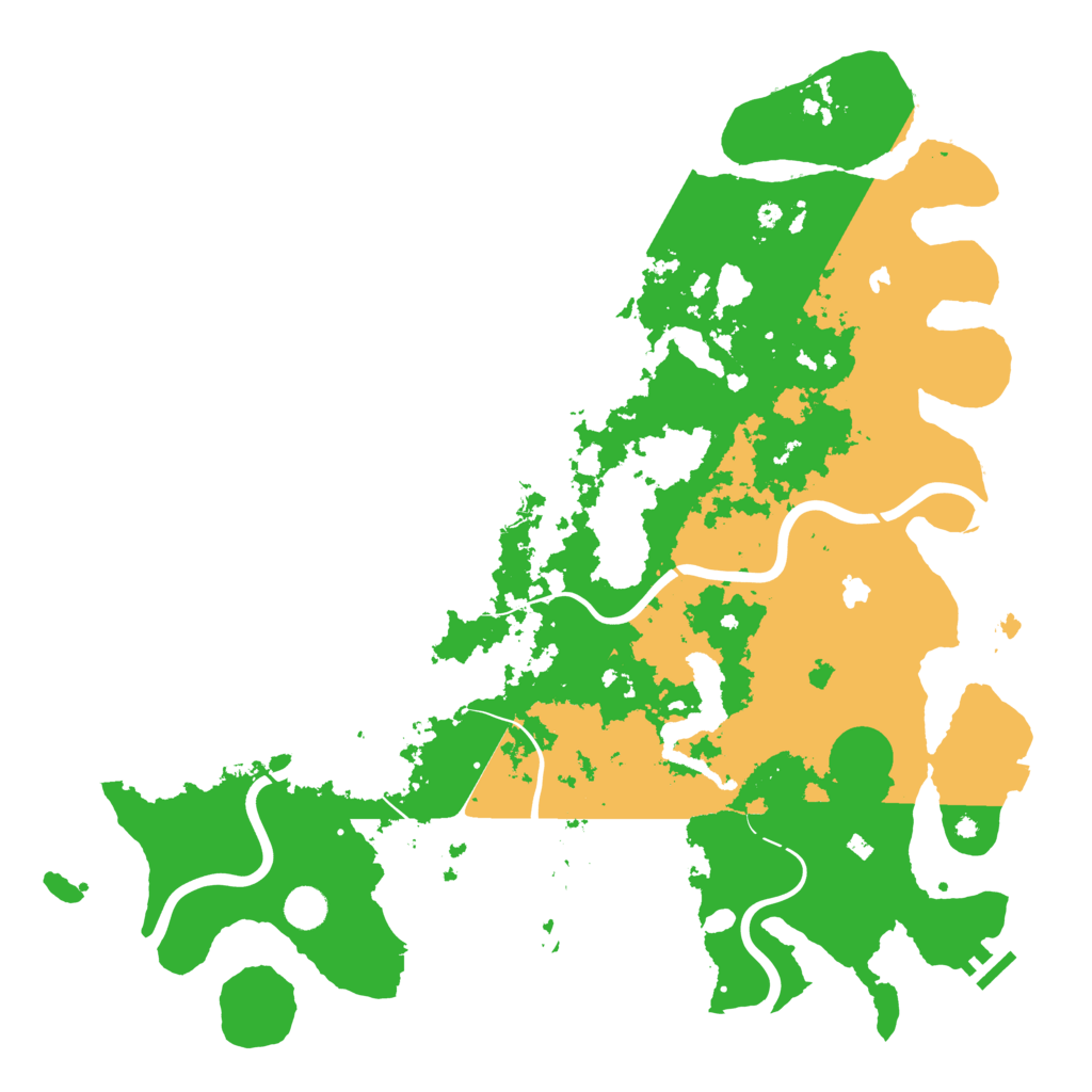Biome Rust Map: Procedural Map, Size: 4650, Seed: 120000