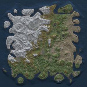 Thumbnail Rust Map: Procedural Map, Size: 4650, Seed: 120000, 18 Monuments