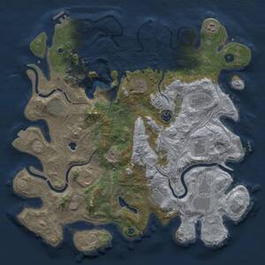 Thumbnail Rust Map: Procedural Map, Size: 4250, Seed: 1118751211, 16 Monuments