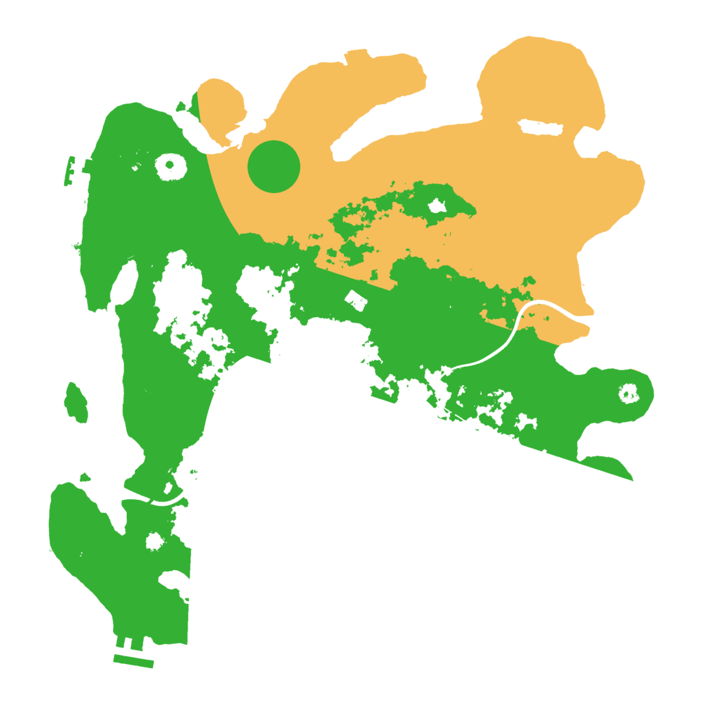 Biome Rust Map: Procedural Map, Size: 3550, Seed: 195680231
