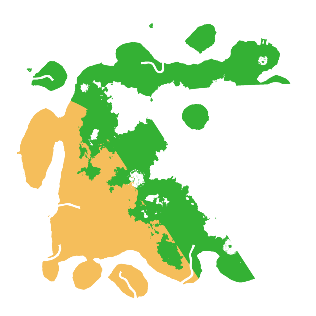 Biome Rust Map: Procedural Map, Size: 3500, Seed: 45773063