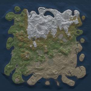 Thumbnail Rust Map: Procedural Map, Size: 4500, Seed: 1753428467, 18 Monuments