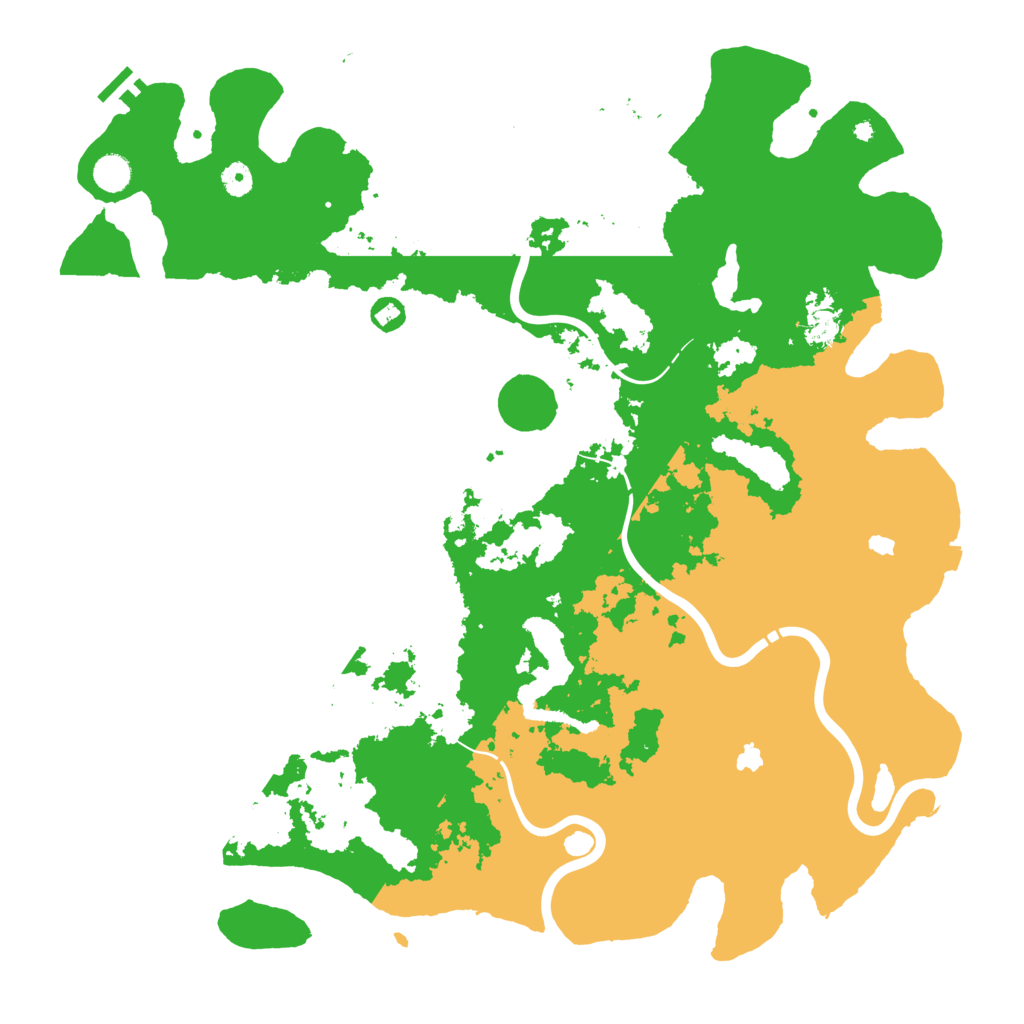 Biome Rust Map: Procedural Map, Size: 4800, Seed: 1297521473