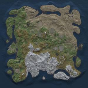 Thumbnail Rust Map: Procedural Map, Size: 4250, Seed: 1701063747, 19 Monuments