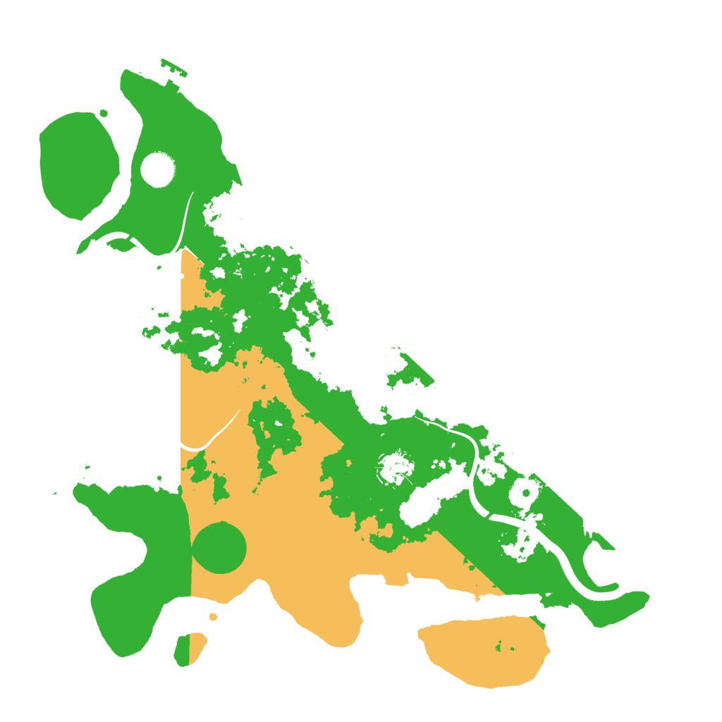 Biome Rust Map: Procedural Map, Size: 3700, Seed: 258209992