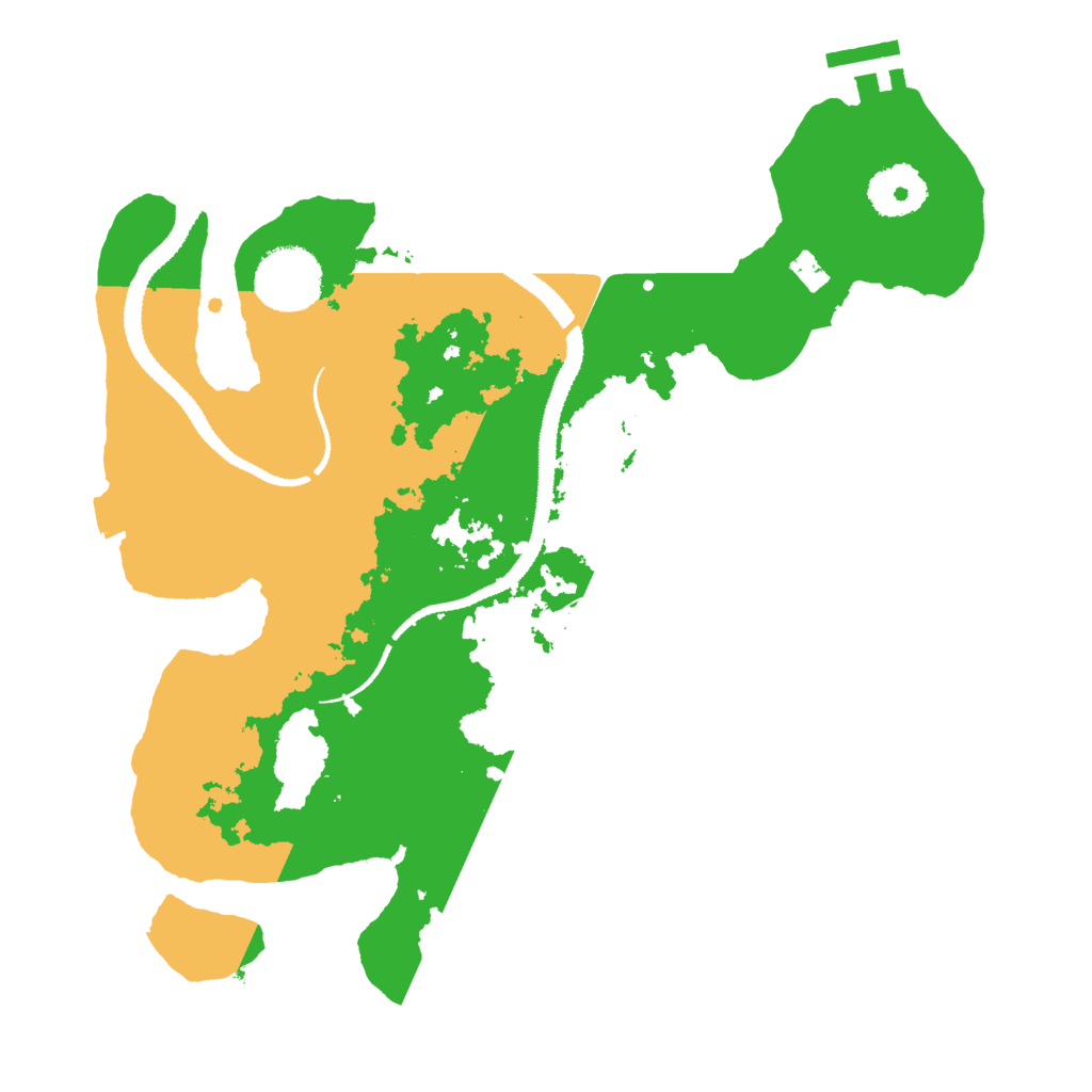 Biome Rust Map: Procedural Map, Size: 3000, Seed: 157179051