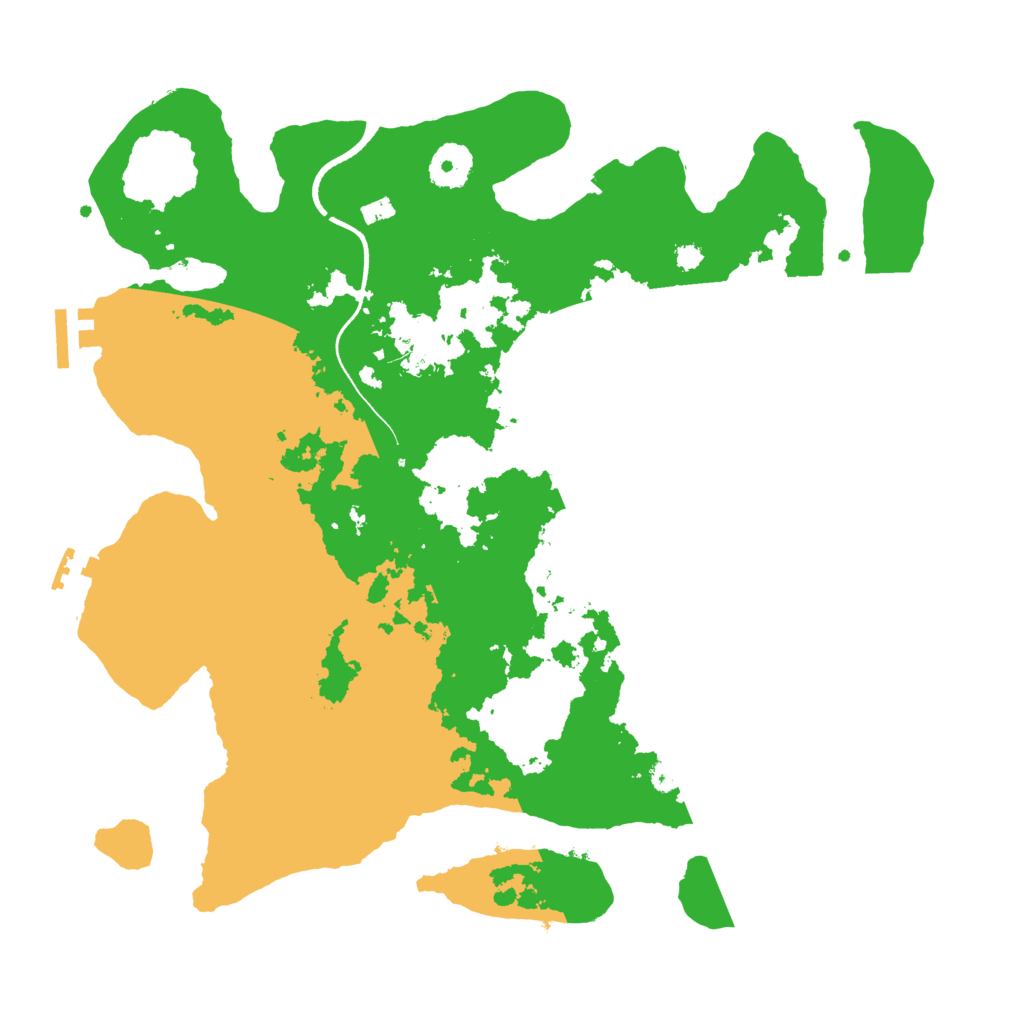 Biome Rust Map: Procedural Map, Size: 3500, Seed: 125484