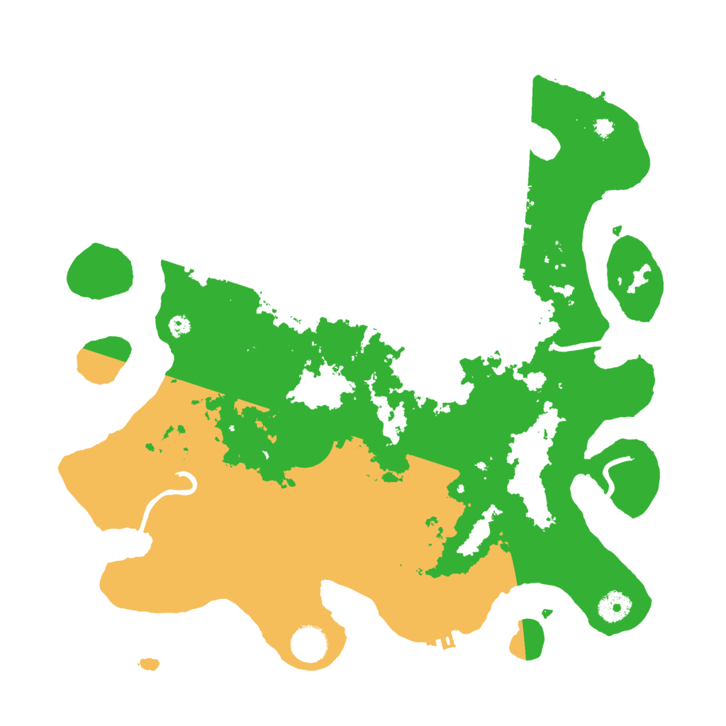 Biome Rust Map: Procedural Map, Size: 3500, Seed: 45901223