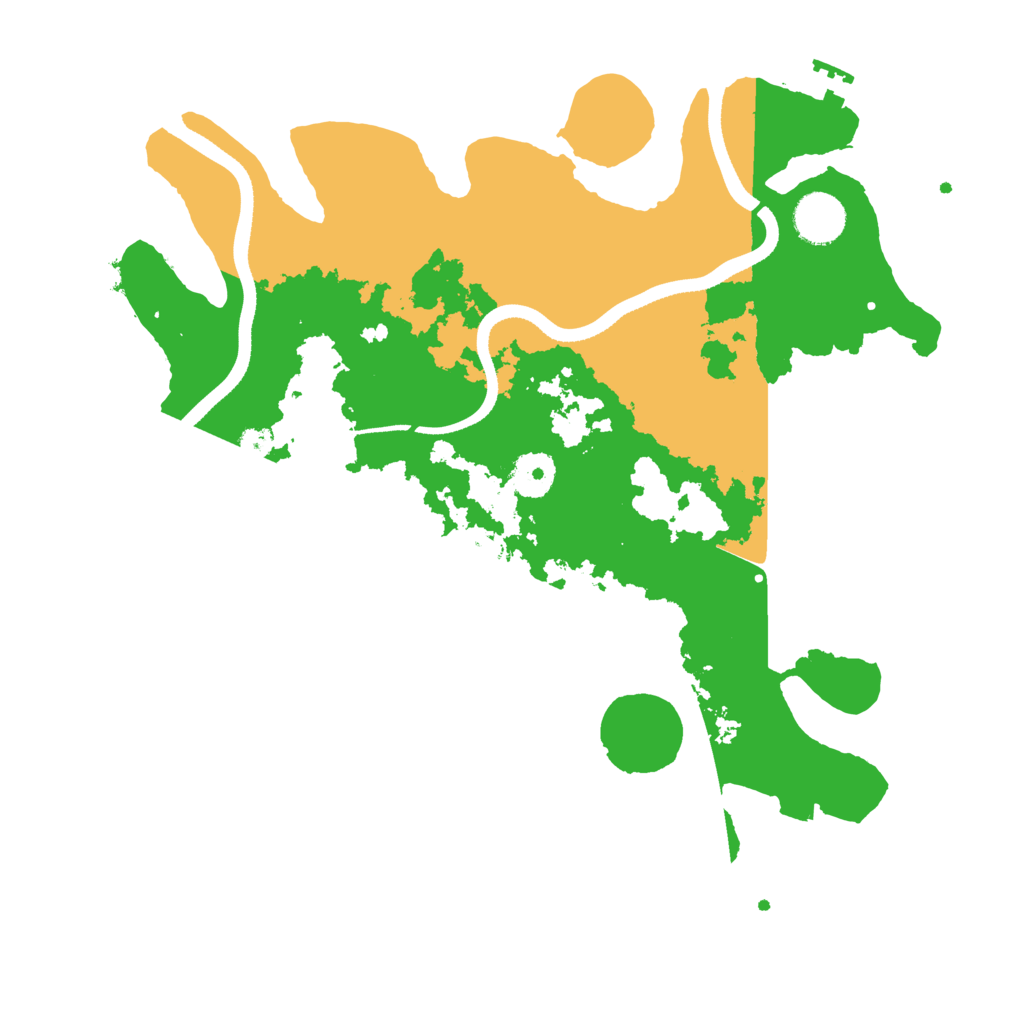 Biome Rust Map: Procedural Map, Size: 3500, Seed: 23698