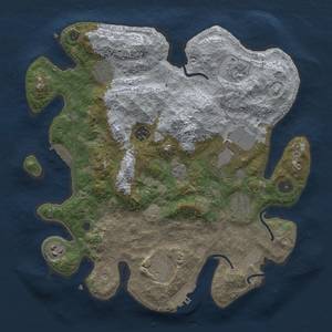 Thumbnail Rust Map: Procedural Map, Size: 3500, Seed: 776500809, 16 Monuments