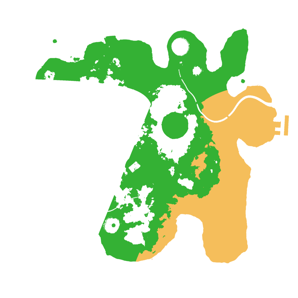 Biome Rust Map: Procedural Map, Size: 3000, Seed: 2020396991