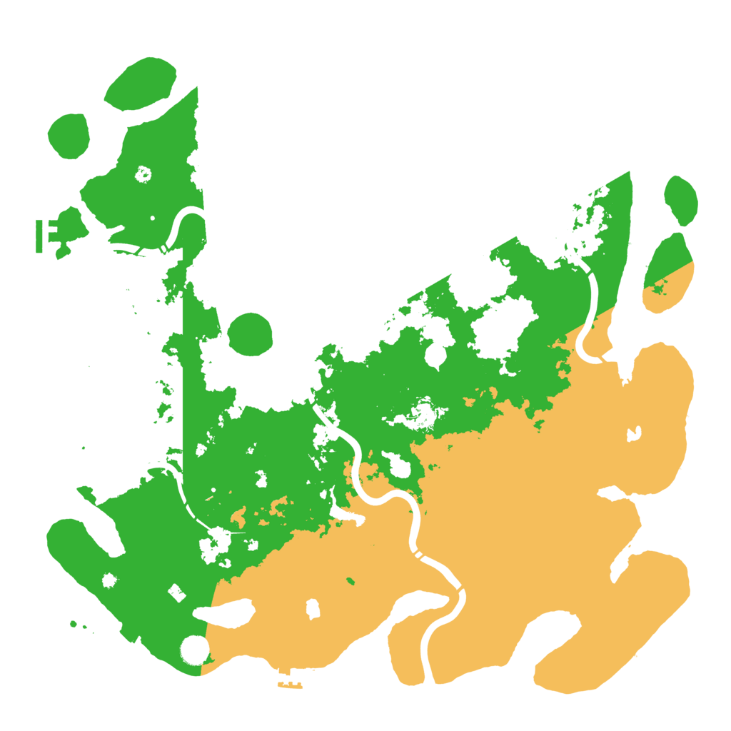Biome Rust Map: Procedural Map, Size: 4500, Seed: 21561511