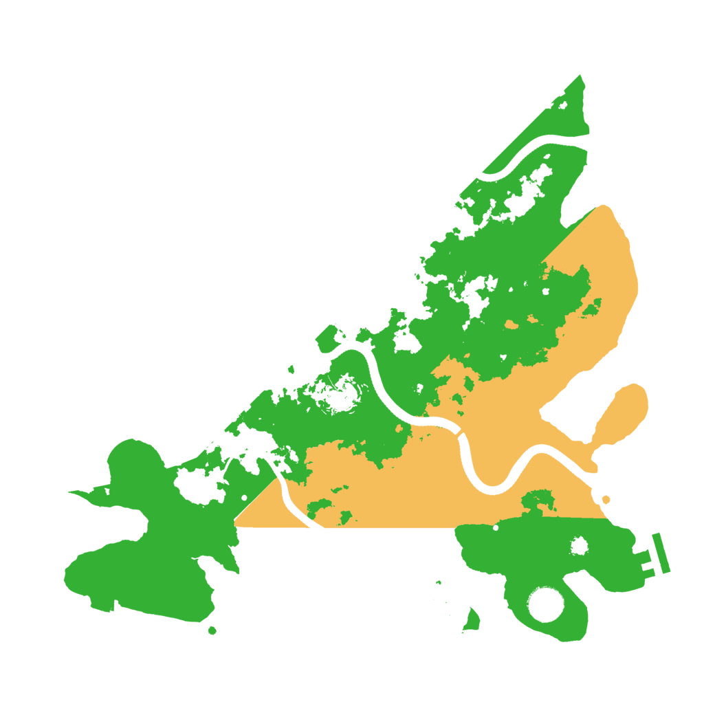 Biome Rust Map: Procedural Map, Size: 3500, Seed: 1649400790