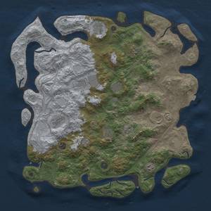 Thumbnail Rust Map: Procedural Map, Size: 4500, Seed: 604723164, 17 Monuments