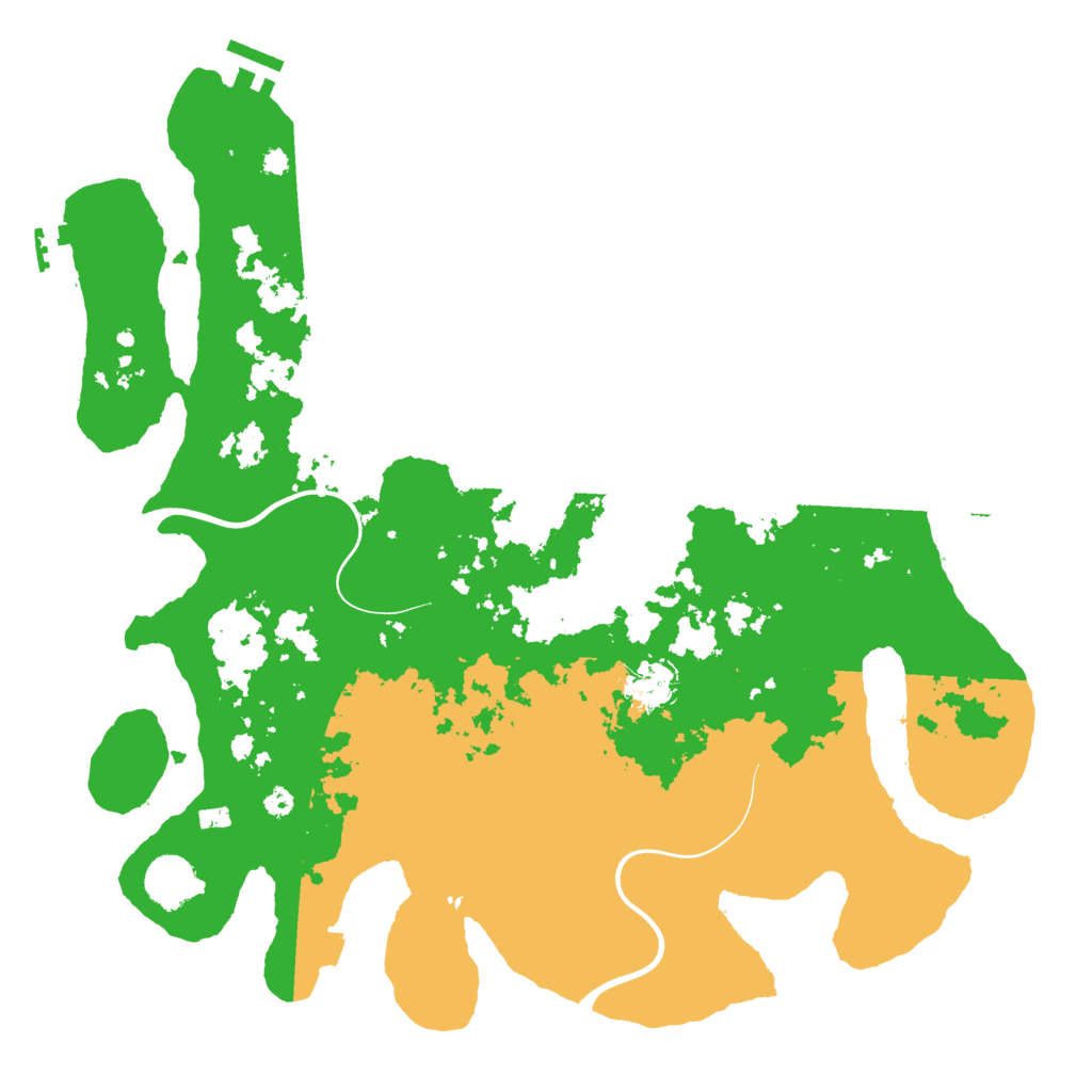 Biome Rust Map: Procedural Map, Size: 3800, Seed: 31313524